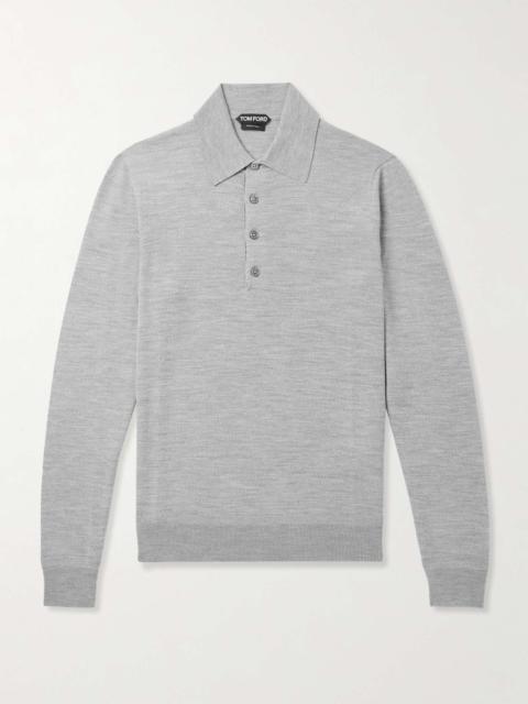 Slim-Fit Wool Polo Shirt