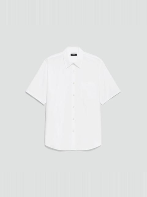 Theory Weekend Short-Sleeve Shirt in Weekend Cotton