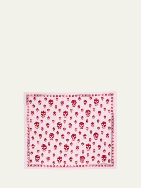 Alexander McQueen Classic Skull Wool Scarf
