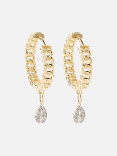 STONE AND STRAND 10kt gold earrings with diamonds