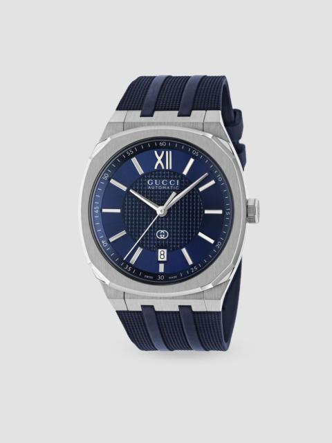 GUCCI Men's 25H Stainless Steel & Rubber Strap Watch/40MM - Blue Steel
