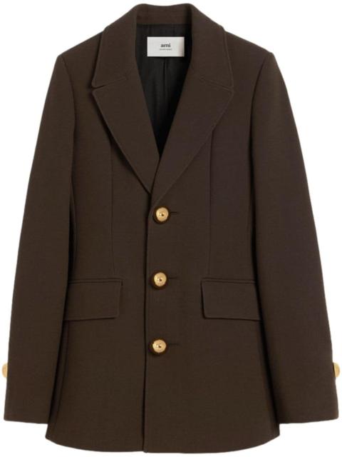 AMI Paris fitted buttoned jacket