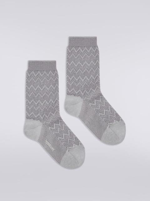 Missoni Short zigzag viscose and nylon socks