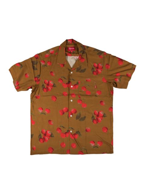 Supreme Supreme Cherry Rayon Short-Sleeve Shirt 'Brown'