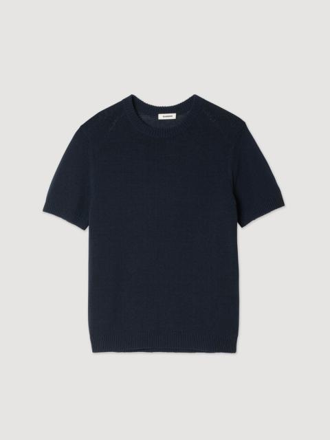 Sandro FINE KNIT T-SHIRT