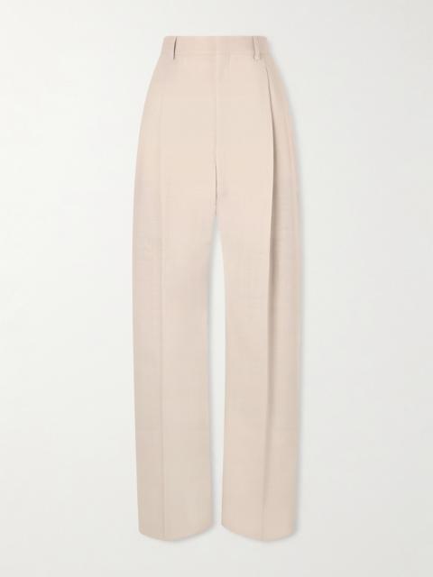 WARDROBE.NYC Pleated Wool Wide-leg Pants