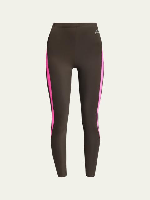 BALENCIAGA Side Stripe Crop Leggings