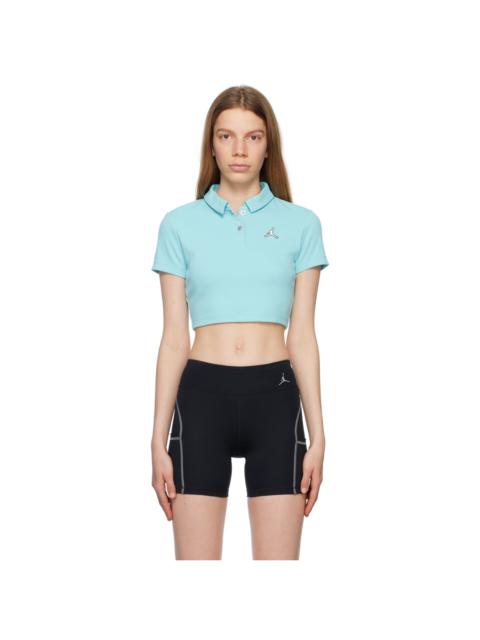 Blue Cropped Polo