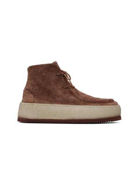 Marsèll Brown Parapana Leather Ankle Boots