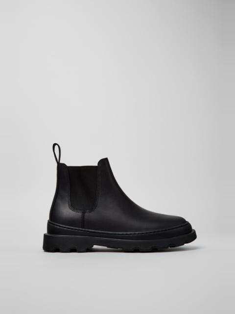 CAMPER Brutus+ Black Nubuck Ankle Boots for Women.