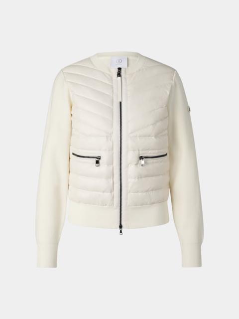 BOGNER Zilly hybrid knit jacket in Cream