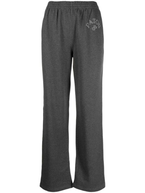 PATOU logo-appliquÃ© cotton track pants