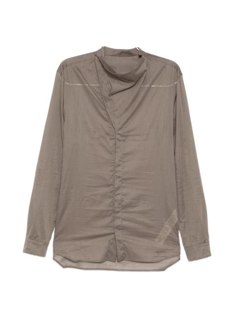 Rick Owens high neck island shirt