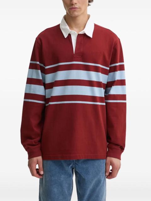 Levi's Union Rugby striped long-sleeve polo shirt