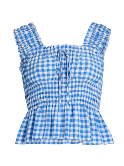 Rails Women's Donna Peplum-Waist Sleevleless Gingham Crop Top - Azure Gingham