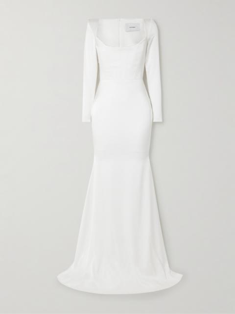 ALEX PERRY Satin-crepe Gown