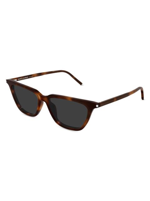 SAINT LAURENT Women's Sulpice Cat-Eye Sunglasses - Brown Grey