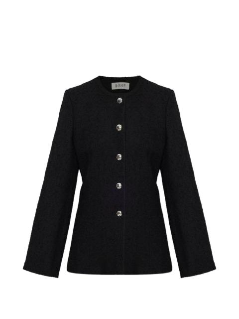 RÓHE button-fastening bouclé jacket