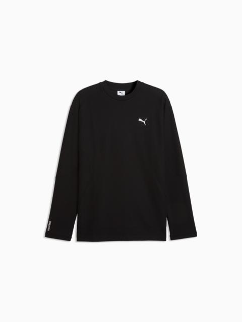 PUMA PUMATECH Men's Relaxed Waffle Long Sleeve Tee