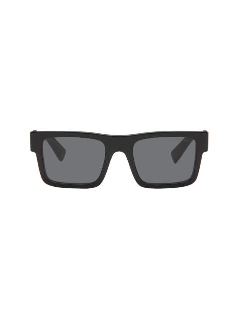 Prada Black Square Shield Acetate Sunglasses