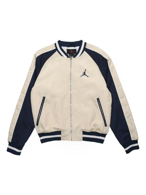 Jordan Air Jordan Remastered Souvenir Casual Sports baseball uniform Jacket White CD5772-271