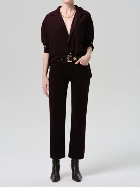 Citizens of Humanity Kayla Shirt Corduroy In Eggplant
