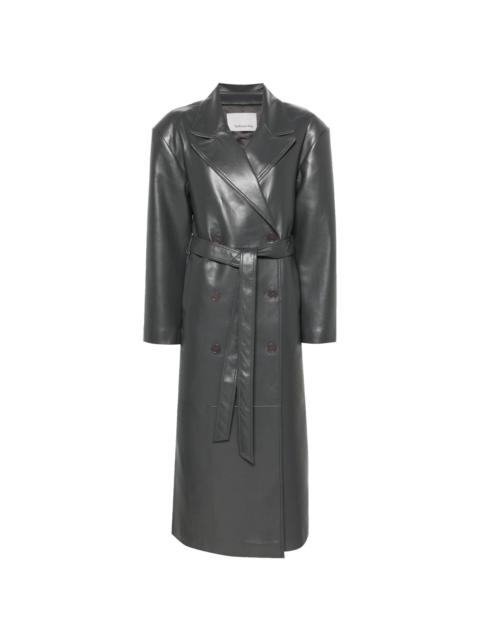 The Frankie Shop Tina double-breasted trench coat