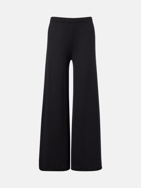 LISA YANG Ainsley cotton and cashmere wide-leg pants