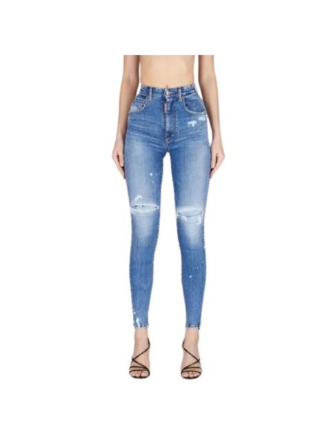 DSQUARED2 HIGH WAIST TWIGGY JEANS