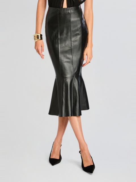 RETROFÊTE CASSANDER LEATHER SKIRT