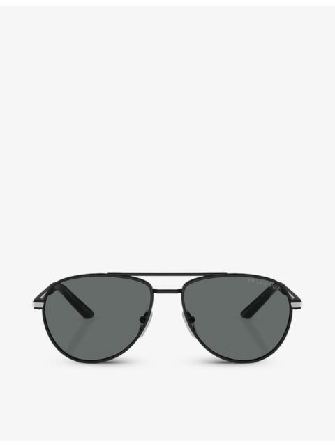 Prada PR A54S pilot-frame acetate sunglasses