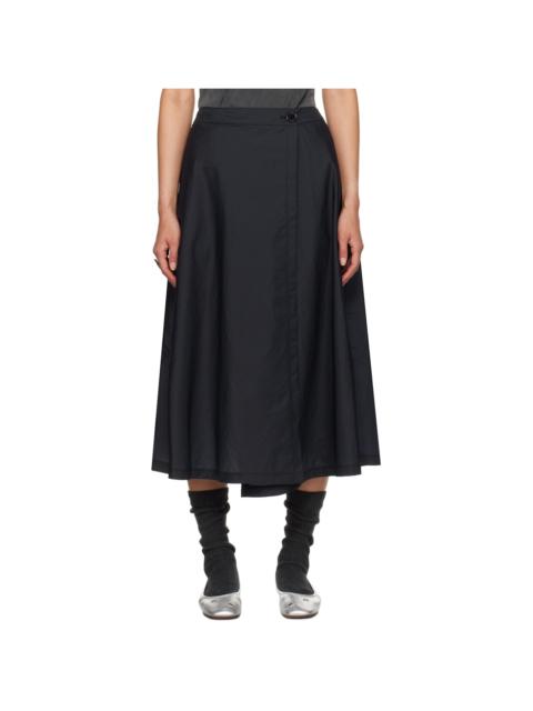 mfpen Navy Wrap Midi Skirt