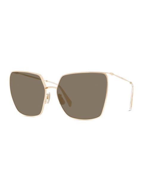 CELINE Cat-Eye Metal Sunglasses