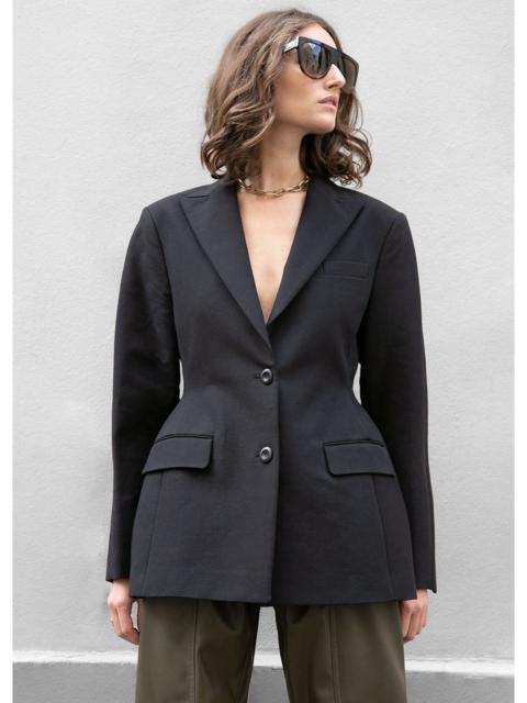 The Frankie Shop Colette Hourglass Blazer - Black