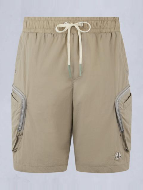 MOOSE KNUCKLES TRISTAN CRINKLE DRAWSTRING SHORTS