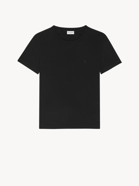 SAINT LAURENT monogram t-shirt in wool jersey