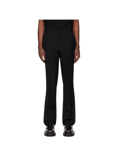 N.Hoolywood Black Slim Straight Slacks Trousers