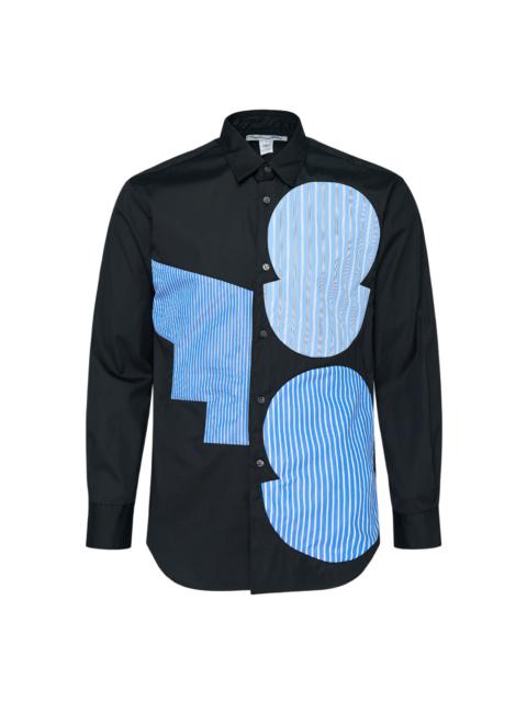 Comme des Garçons SHIRT Abstract Patch Long Sleeve Shirt