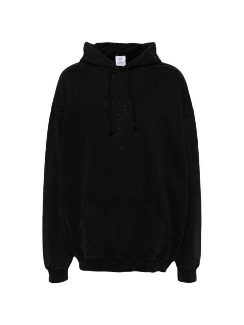 rhinestone-embellished hoddie