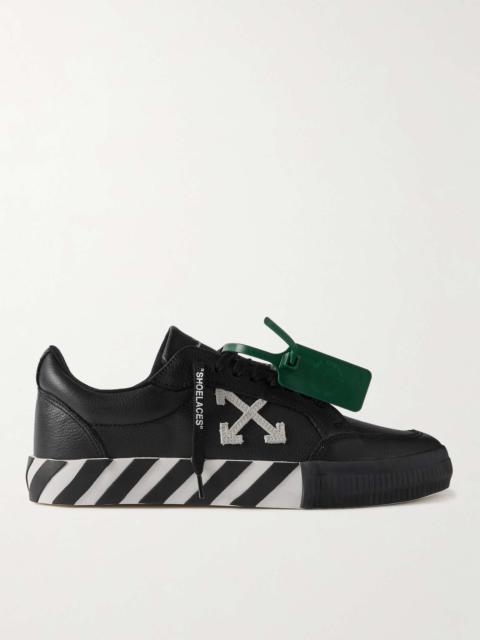 Off-White Full-Grain Leather Sneakers