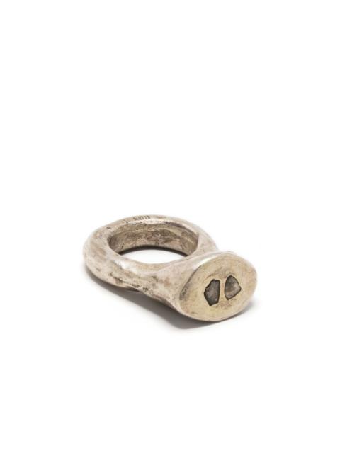 Parts of Four Tall Roman diamond ring