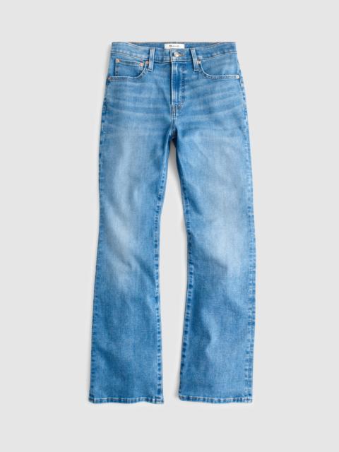 Madewell The Flare Crop Jean in Super Stretch Denim