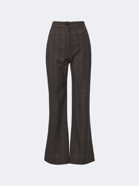 Acne Studios Checked wool-blend wide-leg pants
