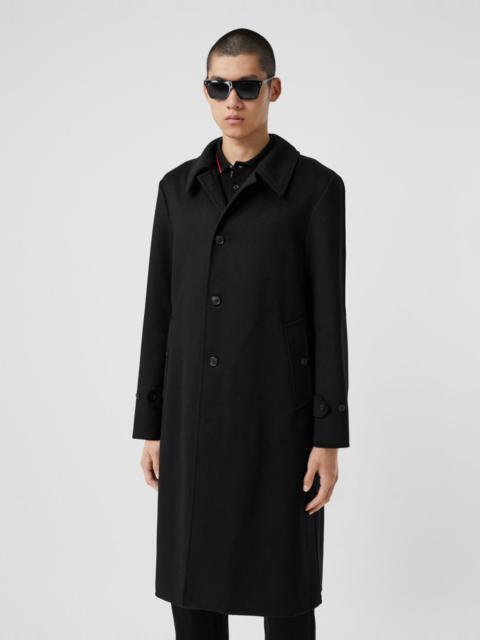 Burberry Monogram Detail Double-faced Cashmere Car Coat