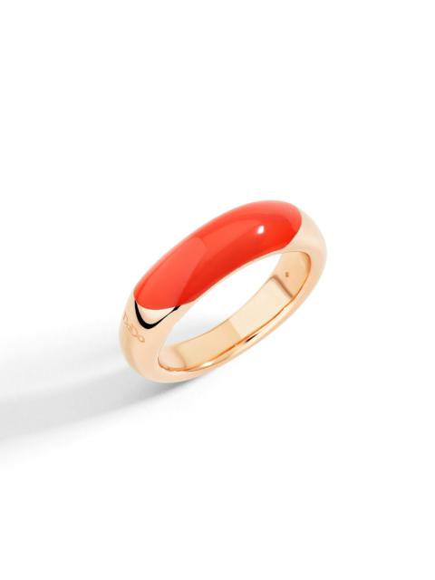 DoDo GOLD PLATED SILVER & ENAMEL RONDELLE RING