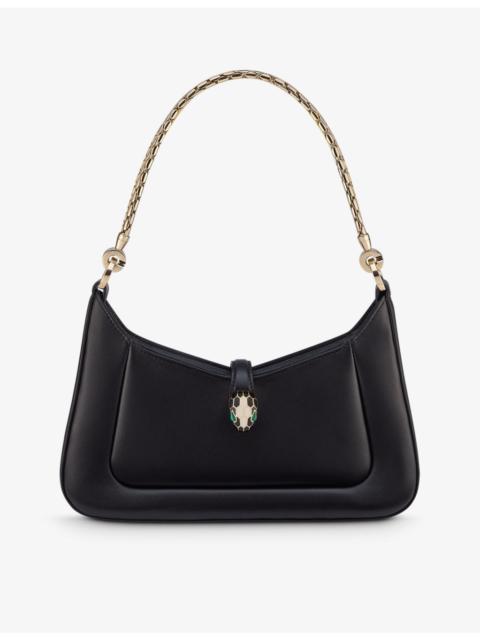 BVLGARI Serpenti Baia small leather shoulder bag