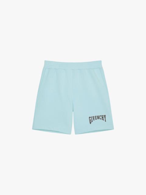 Givenchy BERMUDA SHORTS IN FELPA WITH PATCH