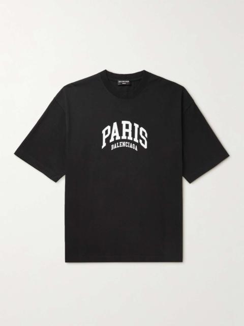 BALENCIAGA Printed Cotton-Jersey T-Shirt