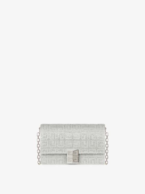 Givenchy SMALL 4G BAG IN SATIN WITH 4G STUDS AND STRASS