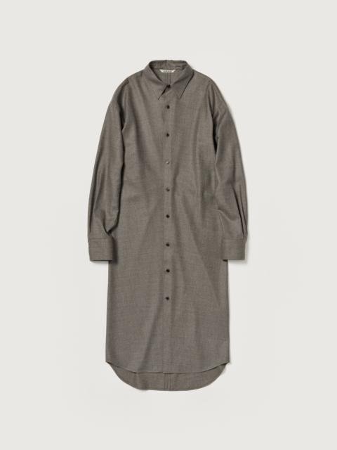 AURALEE SUPER LIGHT WOOL SHIRT DRESS